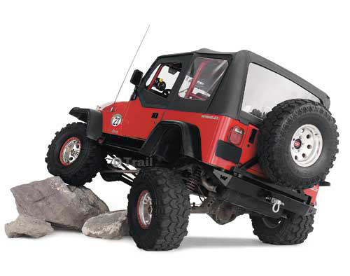 WARN - WARN Rock Crawler Rear Bumper for Jeep Vehicles
