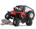 WARN Rock Crawler Rear Bumper for Jeep Vehicles